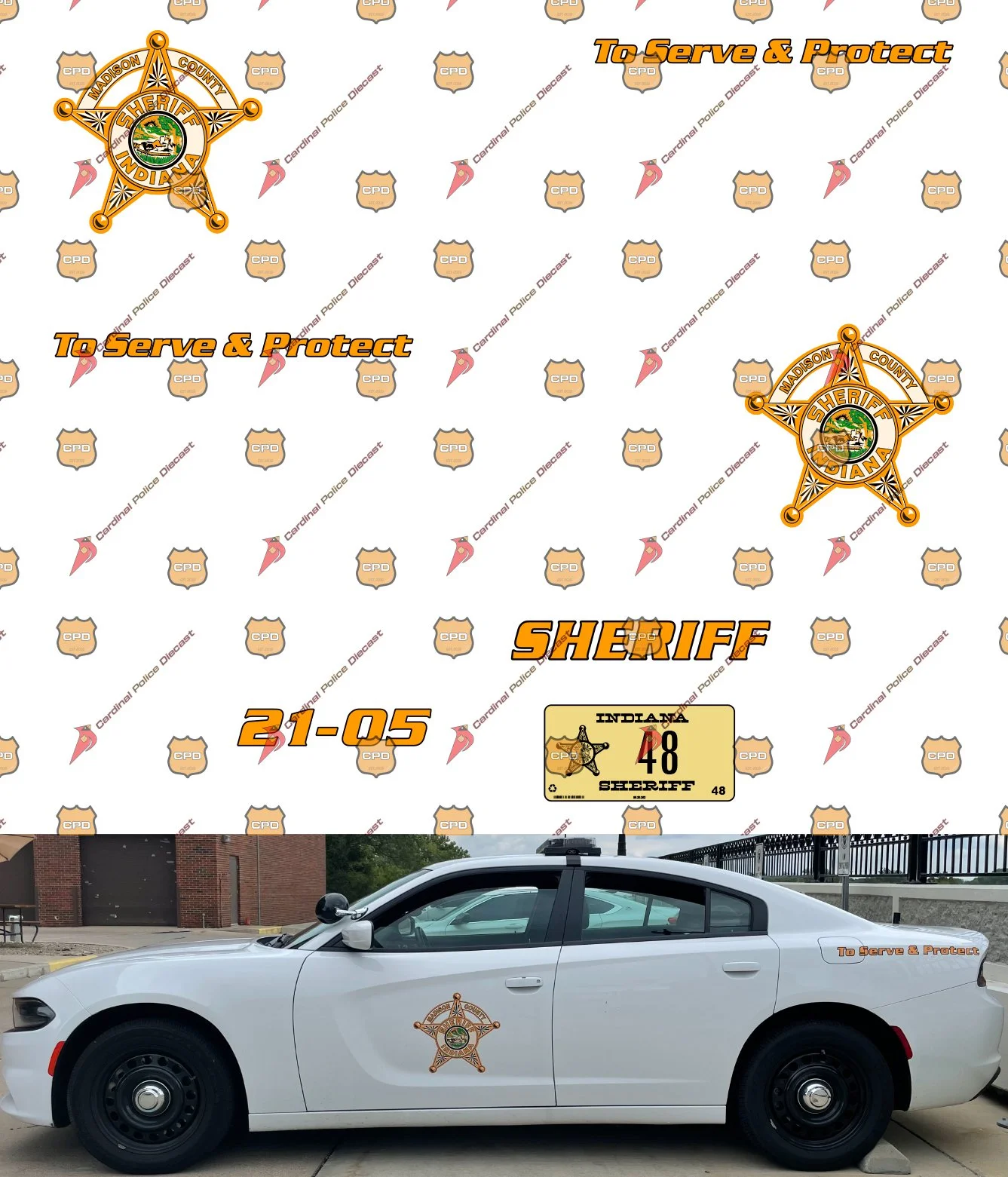 1/32 — Decals Store — Cardinal Police Diecast
